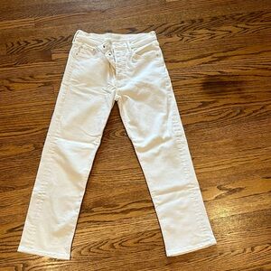 MOTHER denim the tomcat in cream puffs NWOT size 28